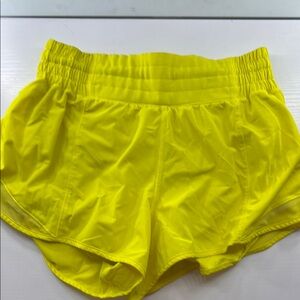 Lululemon Athletica Yellow Athletic Shorts Lightweight Performance LULULEMON
